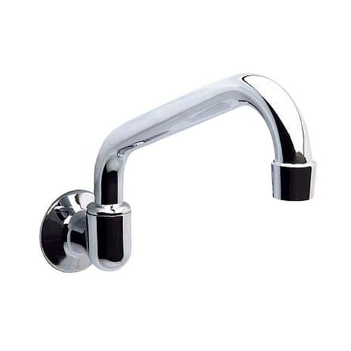 300mm Economy Wall Swivel Tap Outlet Chrome