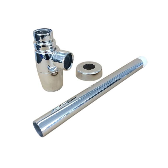 40mm Bottle Trap Kit Loose Nut Chrome PVC 17631