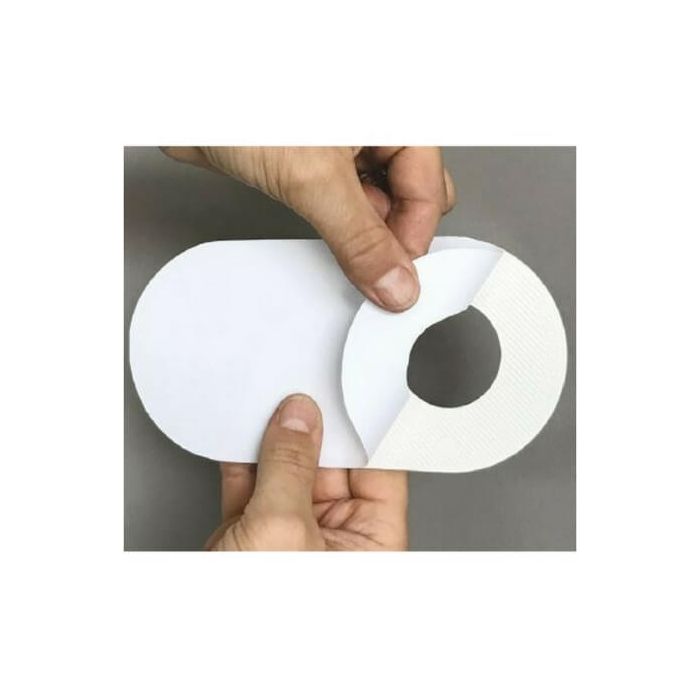 40mm Oval Flat Cover Plate Self Adhesive Suit Pvc Dwv 
