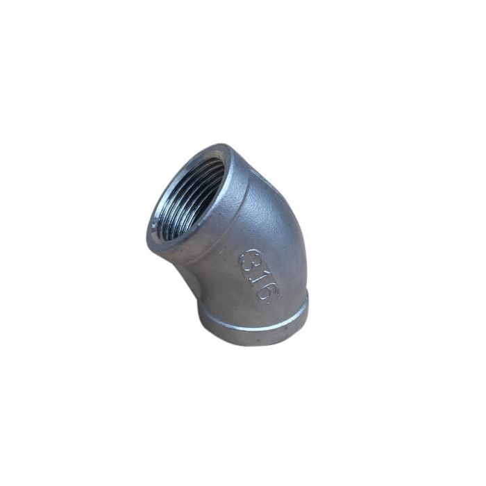 50mm Elbow F&F 45 Degree BSP Stainless Steel 316 150lb