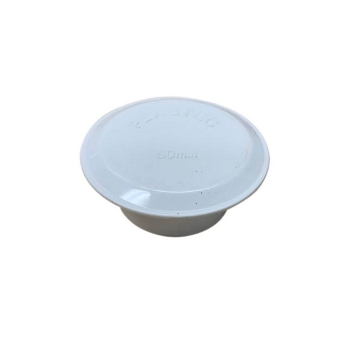 50mm In Pipe Cap PVC DWV