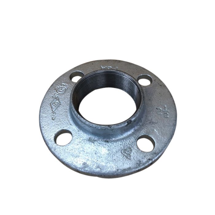 65mm Galvanised Flange Round Drilled