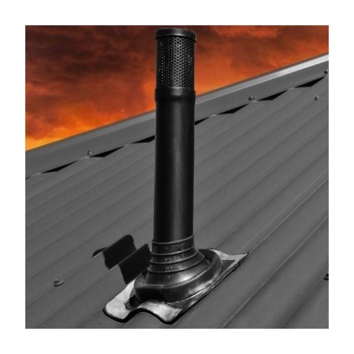 Aquarius Steel Roof Vent Flashing Kit Black Fire Rated BAL 12.5 VK50BAL12