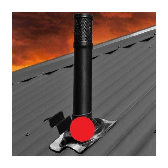 Aquarius Steel Roof Vent Flashing Kit Red Silicone Fire Rated BAL 29 VK50BAL29