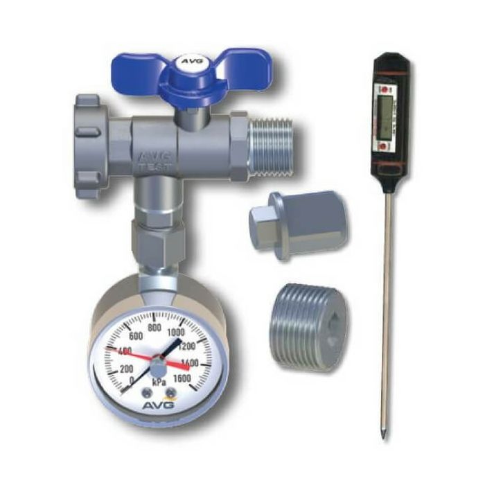 AVG Plumbers Water Pressure Test Kit PTK-1