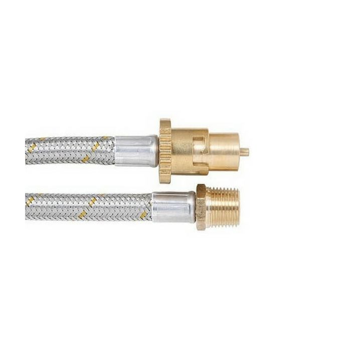 900mm Bayonet LP Gas Hose Stainless 1/2" BSP Male 10HCS Class B 