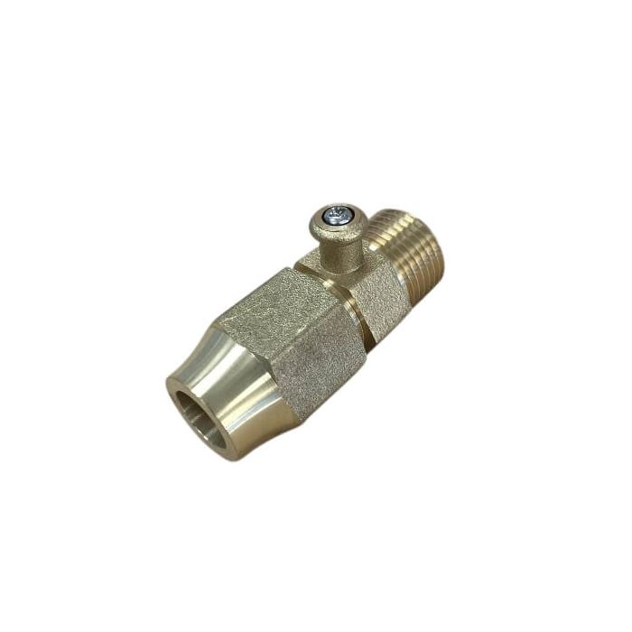 Bromic Test Point Adaptor 1/2" Bsp Male X 1/2" Flare 6160674