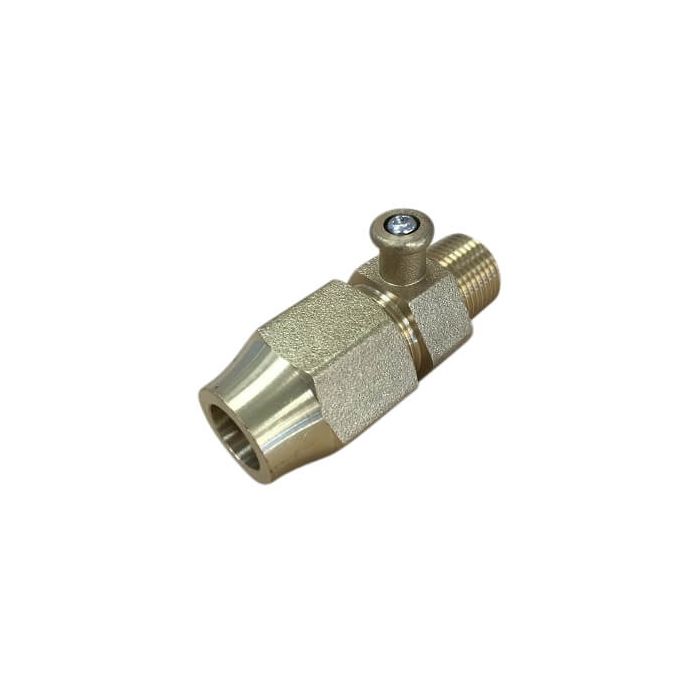 Bromic Test Point Adaptor 3/8" Bsp Male X 1/2" Flare 6160675     