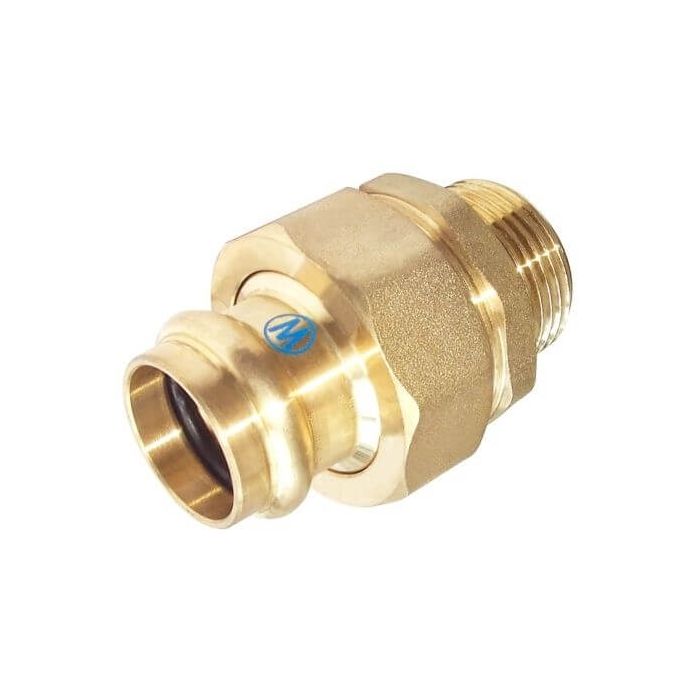 25mm X 1" BSP Male Union No 69 Loose Nut Water Copper Press
