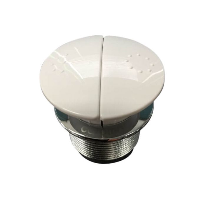 Caroma Care Round Cistern Button Dual Flush White 416020W 