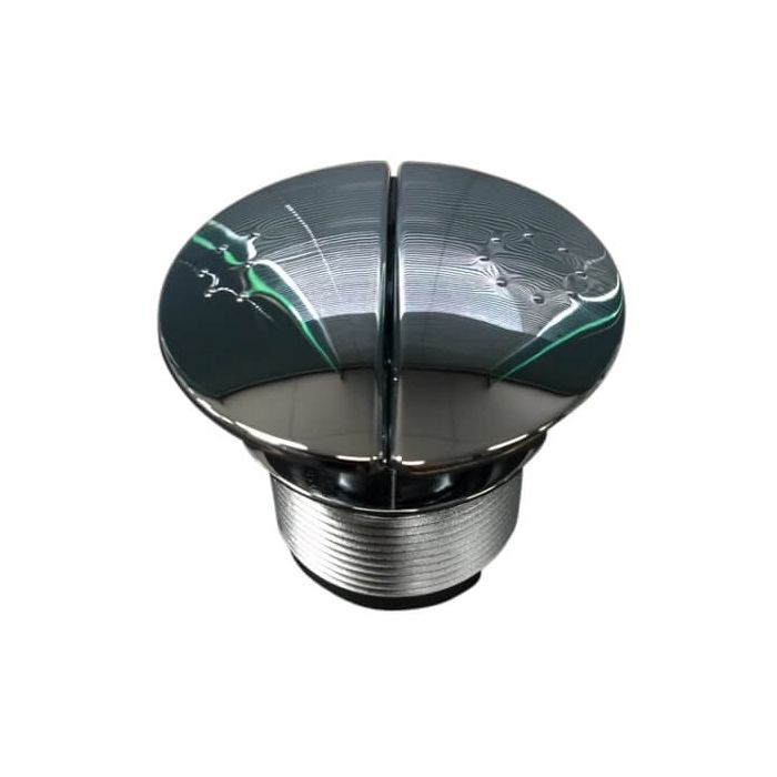 Caroma Care Round Cistern Button Dual Flush Chrome 687073C  