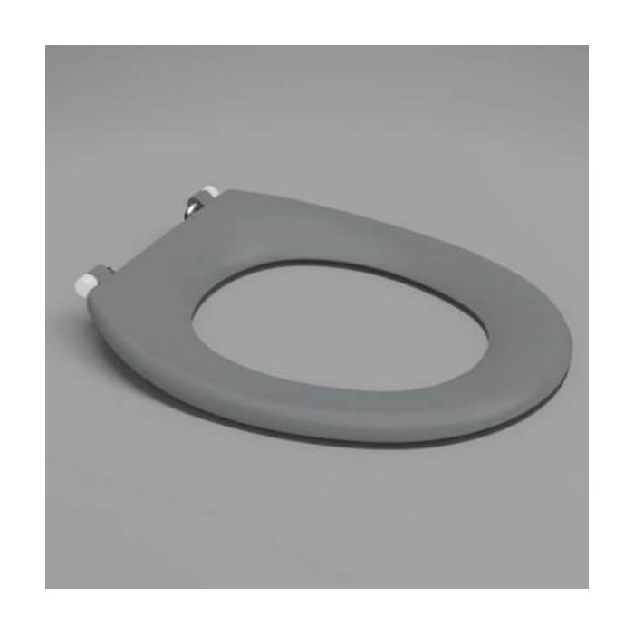 Caroma Caravelle Care Toilet Seat Anthracite Grey Single Flap Blind Fix Hinge 254007AG 