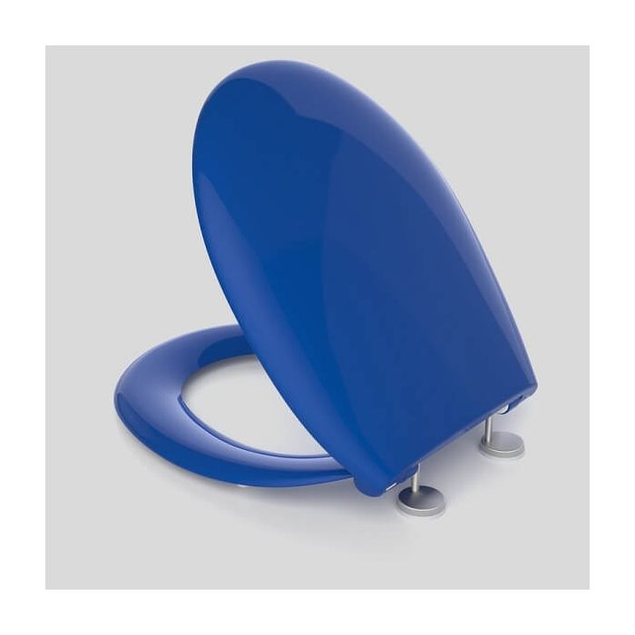 Caroma Caravelle Care Toilet Seat Sorrento Blue Double Flap 254008SB 