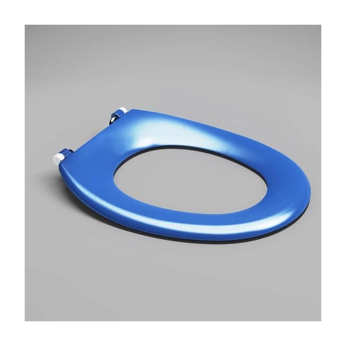 Caroma Caravelle Care Toilet Seat Sorrento Blue Single Flap 254007SB 