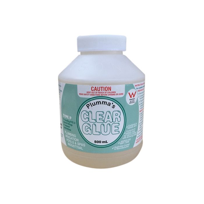 Clear Pressure Solvent Cement Type P 500ml 