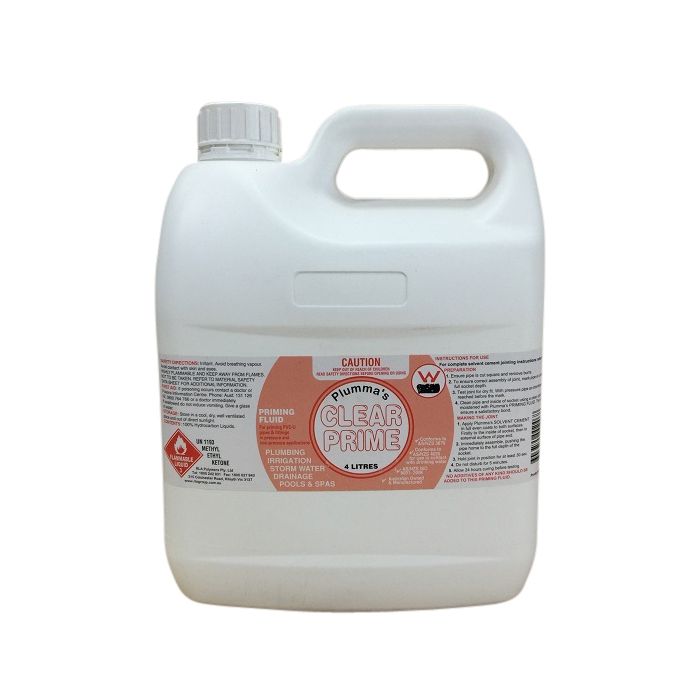 Clear Priming Fluid 4 Litre