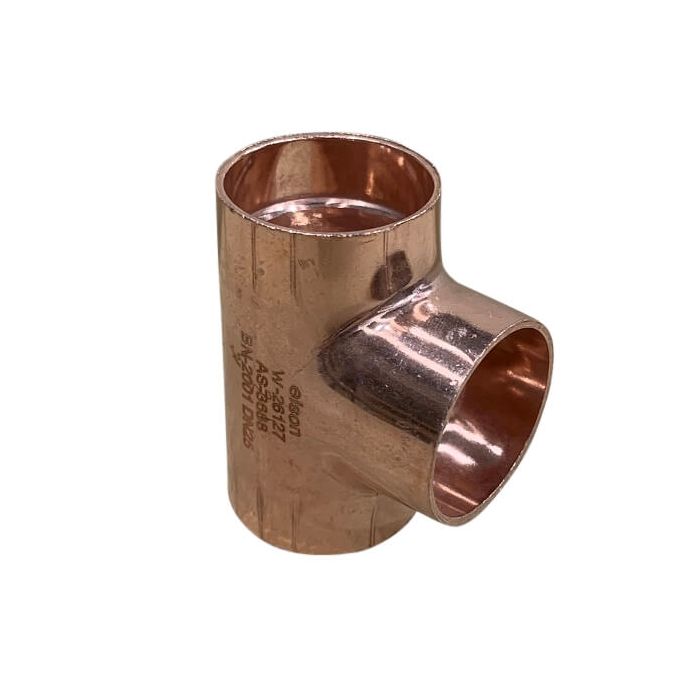 25mm Copper Capillary Tee Equal W24 