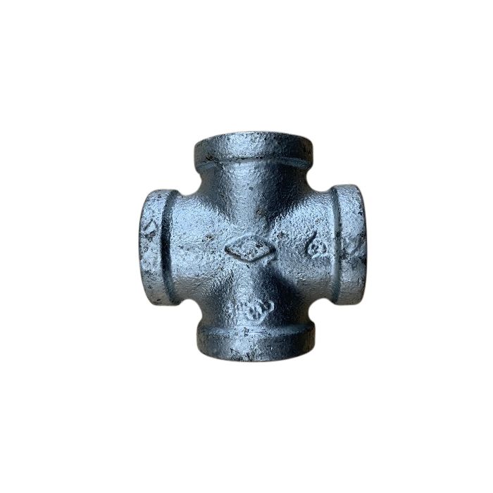 15mm 1/2" Cross Galvanised Mal