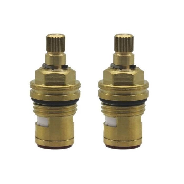 Easytap TZ2052CON 1/4 Turn Dorf Kyton Twin Lever Tap Spindles Contra Turn