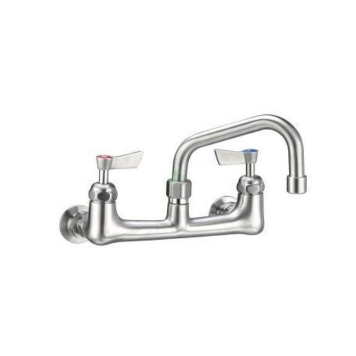 Guardian Exposed Dual Wall Mount Tap Set With 6" Swivel Spout Stainless T-3MEW06