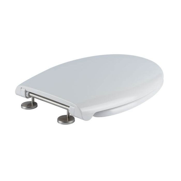 Haron Citte White Toilet Seat Slow Close Top & Bottom Fix Hinges TS-785 