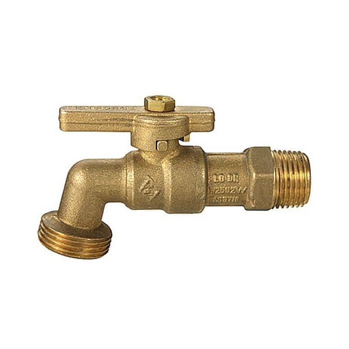 Hose Bib Brass Male Lever Quarter Turn 15mm
