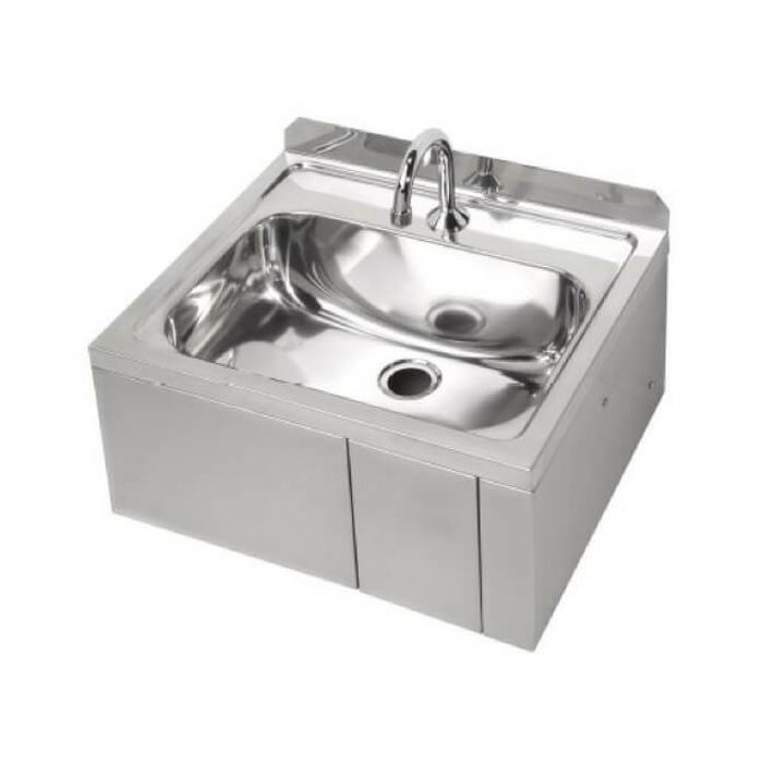 Hands Free Knee Operated Wall Hand Basin Stainless Steel AB-KNEEHB-1