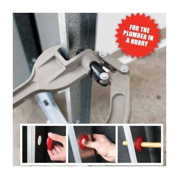 Plumtool Steel Stud Hole Punch To Suit Yellow And Red Grommets PTSP985
