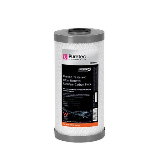 Puretec CB95MP1 Carbon Block Water Filter Cartridge 4.5" x 10" 0.5 Micron
