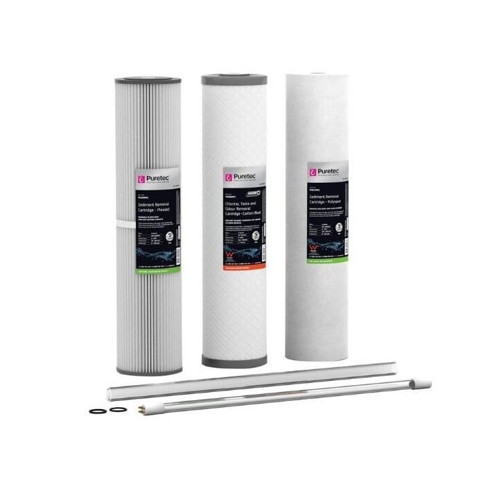 Puretec HR-G13R11P Water Filter & UV Maintenance Kit Suit Hybrid G13 & R11 20"