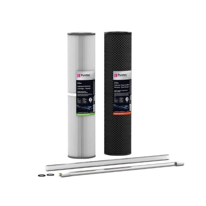 Puretec HR-G7R2 Water Filter & UV Maintenance Suit Kit Hybrid G7 & R2 20" 