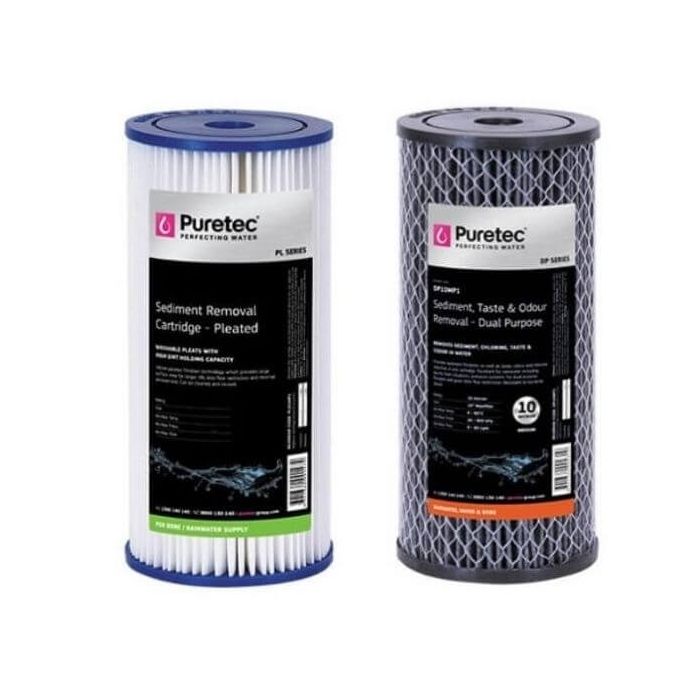 Puretec Hybrid G6 & R1 Dual Filter Cartridge Kit PL05MP1 - DP10MP1 10"