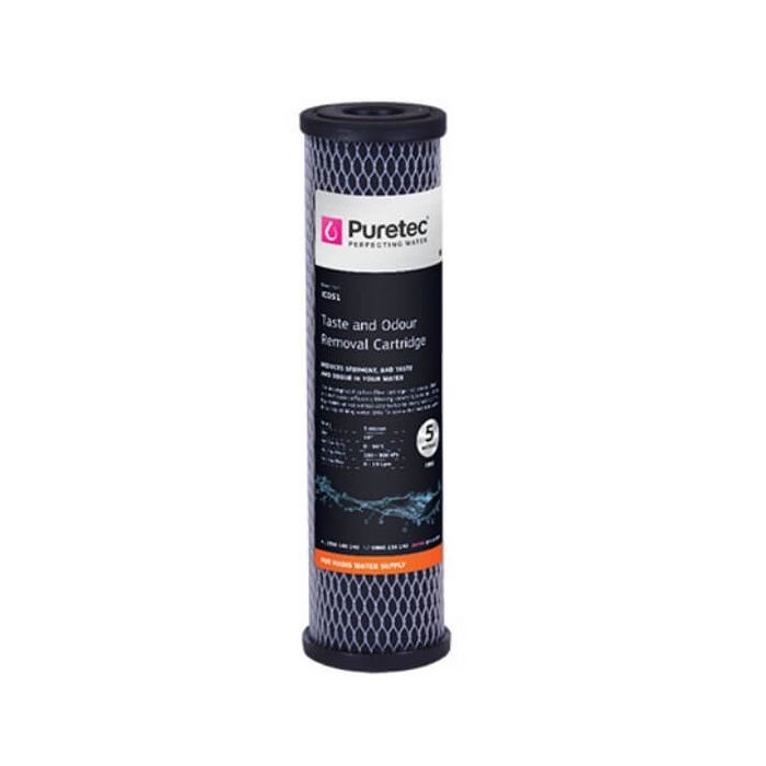 Puretec IC051 5 Micron Impregnated Carbon Water Filter Cartridge 2.5" x 10" 