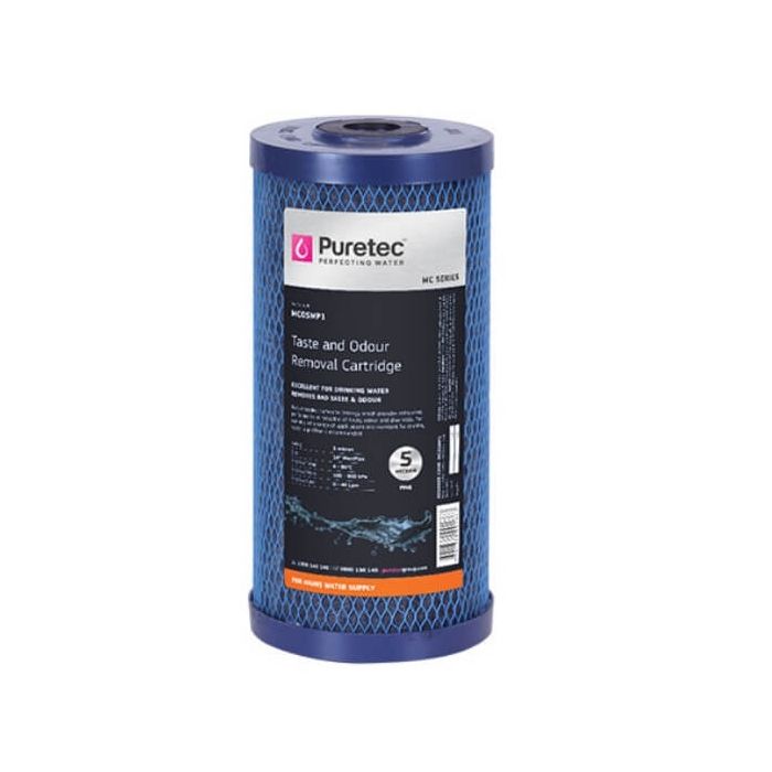 Puretec MC05MP1 5 Micron Moulded Carbon Water Filter Cartridge 4.5" x 10"  
