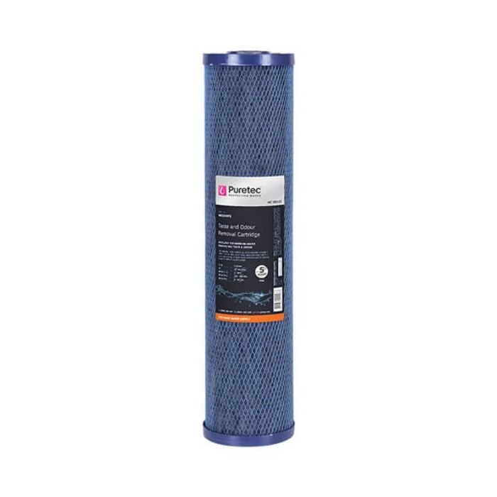 Puretec MC05MP2 5 Micron Moulded Carbon Water Filter Cartridge 4.5" x 20"  