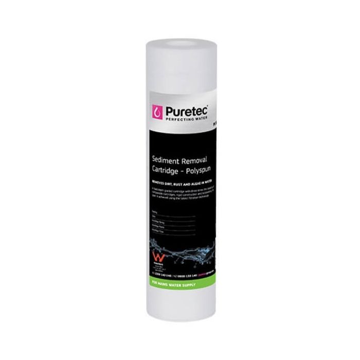 Puretec PX101 Polyspun Sediment Water Filter Cartridge 2.5" x 10" 10 Micron