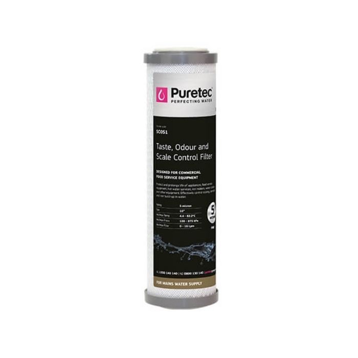 Puretec SC951 0.5 Micron Scale Triple Action Water Filter Cartridge 2.5" x 10" 