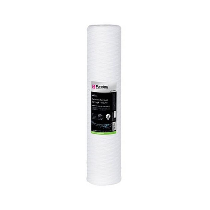Puretec WD05MP2 Wound Sediment Water Filter Cartridge 4.5" x 20" 5 Micron   