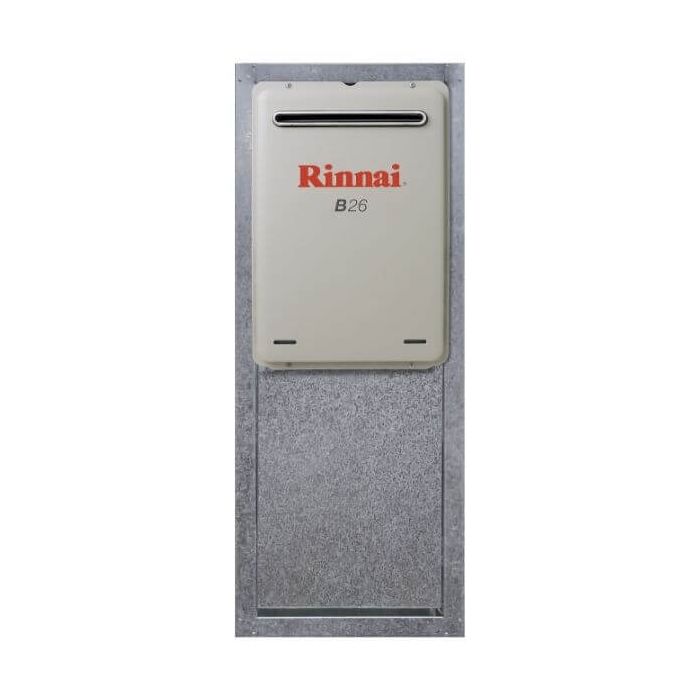 Rinnai Infinity RBOX04L Lockable Recess Box Zinc Steel Suits Builders Series