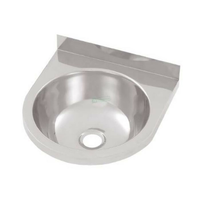 Round Wall Hand Basin 365mm Stainless Steel HBR