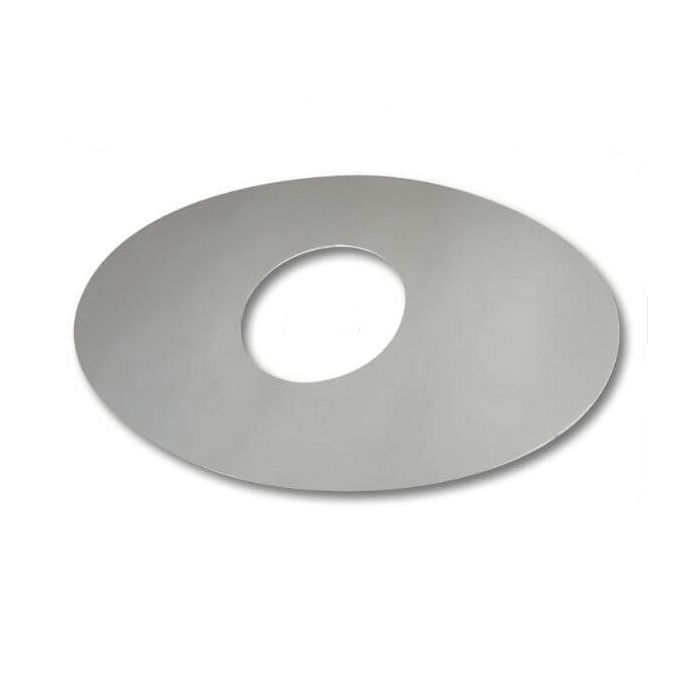 Shower Mixer Fixer Flat Cover Plate Chrome Brass 300mm