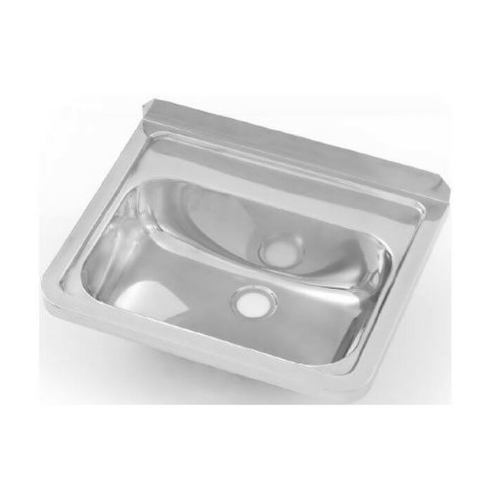 Wall Hand Basin 500mm No Tap Hole Stainless Steel HB-KIT