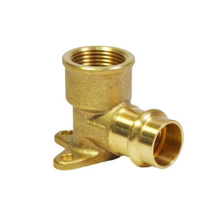 Lugged Elbow 15mm Female X 1/2" Gas Copper Press 