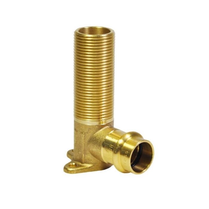 Wall Plate Elbow Male 15mm 1/2" X 90mm X 1/2" BSP Water Copper Press
