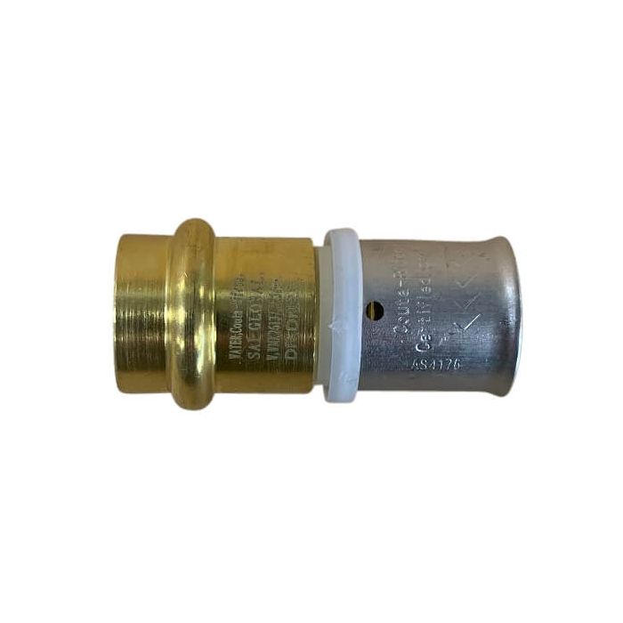 25mm Water Pex To 25mm Copper Crimp Adaptor