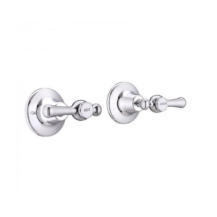 Whitehall Easy Clean Lever Wall Top Assembly Ceramic Disc 1/4 Turn (Pair)
