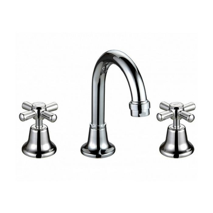 Whitehall Ezy Clean Basin Tap Set Goose Neck Outlet      