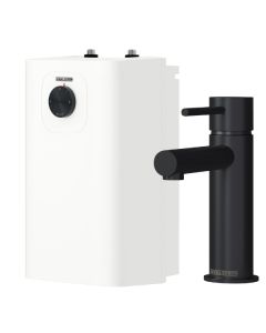 Stiebel Eltron SNU 10 Plus Matte Black Fixed Outlet Mixer Hot Water Heater Open Vented 208202