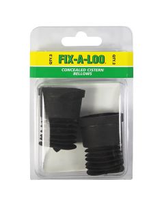 Fixaloo Rubber Bellows Push Button Kit Suit Caroma Invisi Water Wafer Cistern (Pk2) 261205  