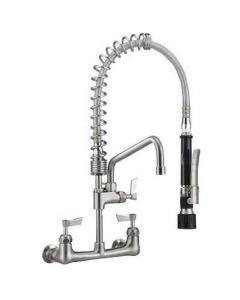 3Monkeez Cafe Exposed Wall Mount Pre Rinse Tap 12" Pot Filler & Spray T-3M53473-C